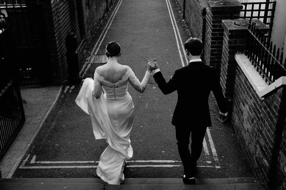 Walking hand in hand