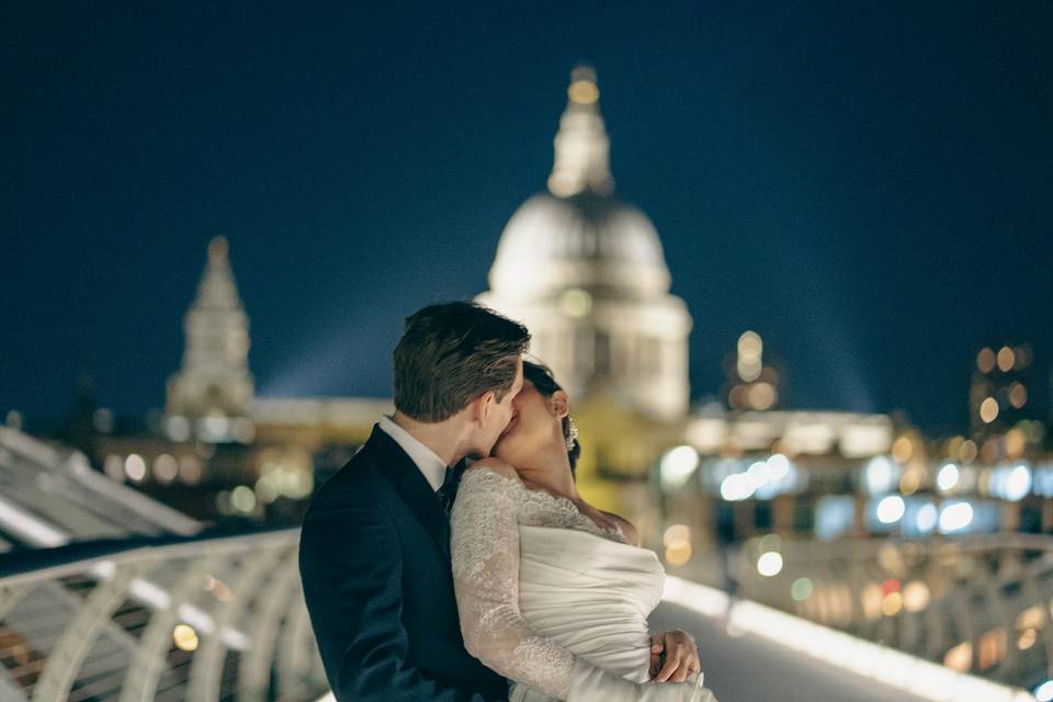 Cathedral night kiss