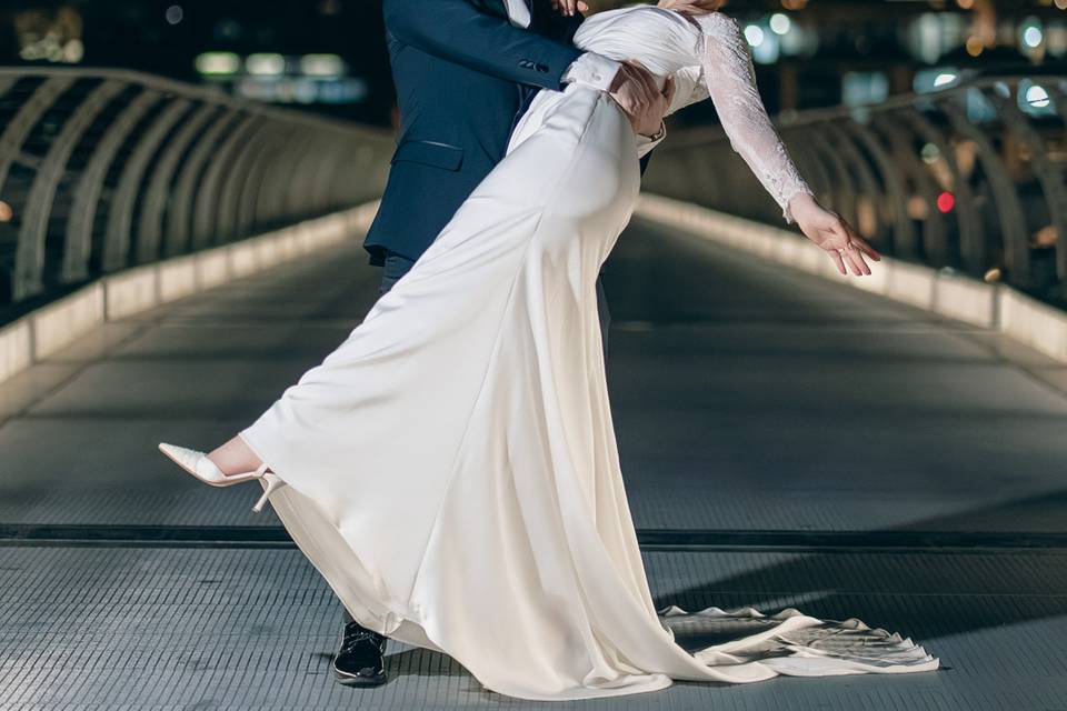 Playful night dance