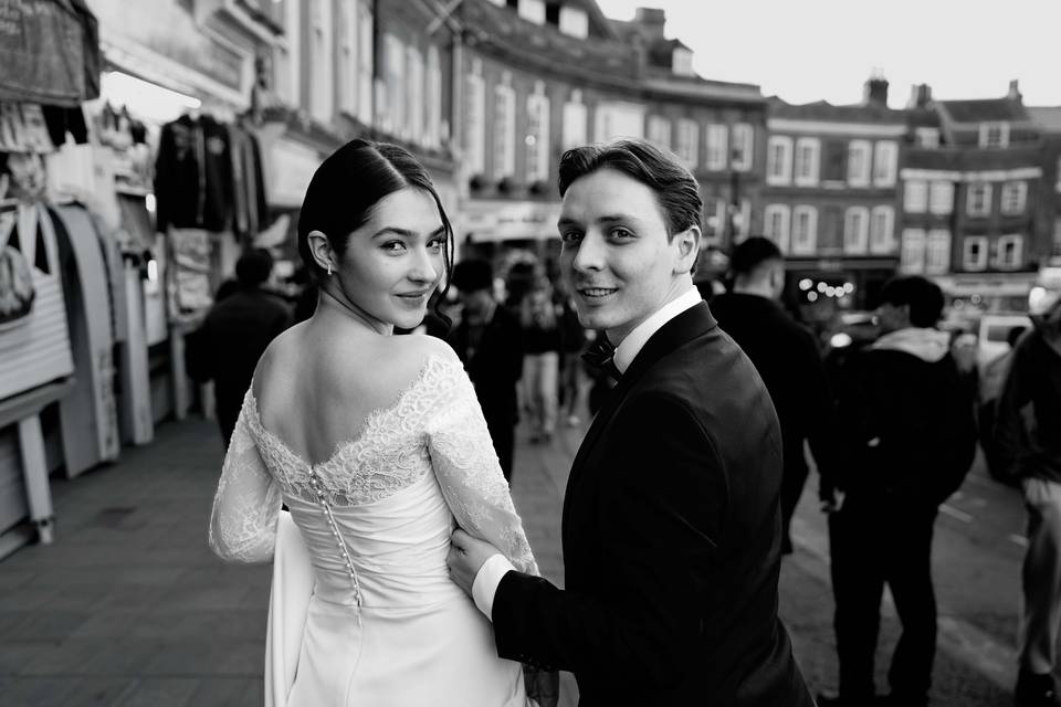 Intimate street portrait