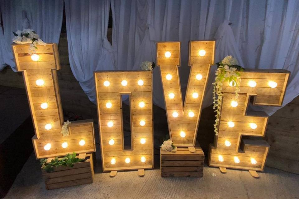 Rustic love letters