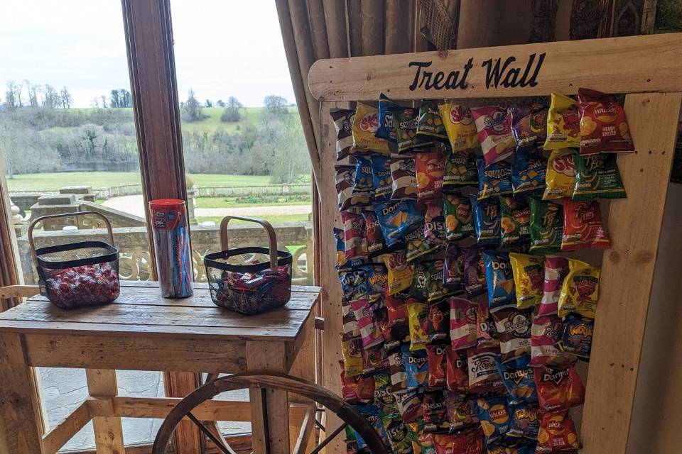 Treat wall and cart