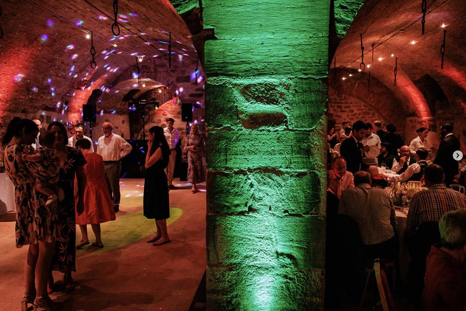 Evening reception atmosphere