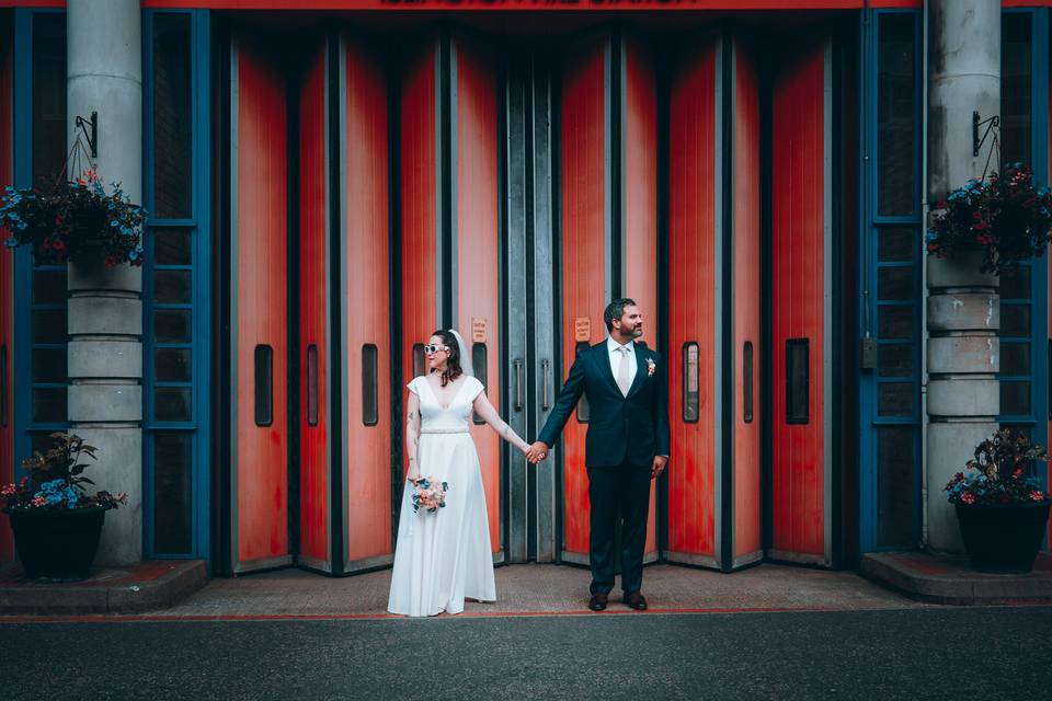 Red doors portrait