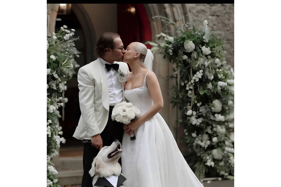 A&C white and black wedding