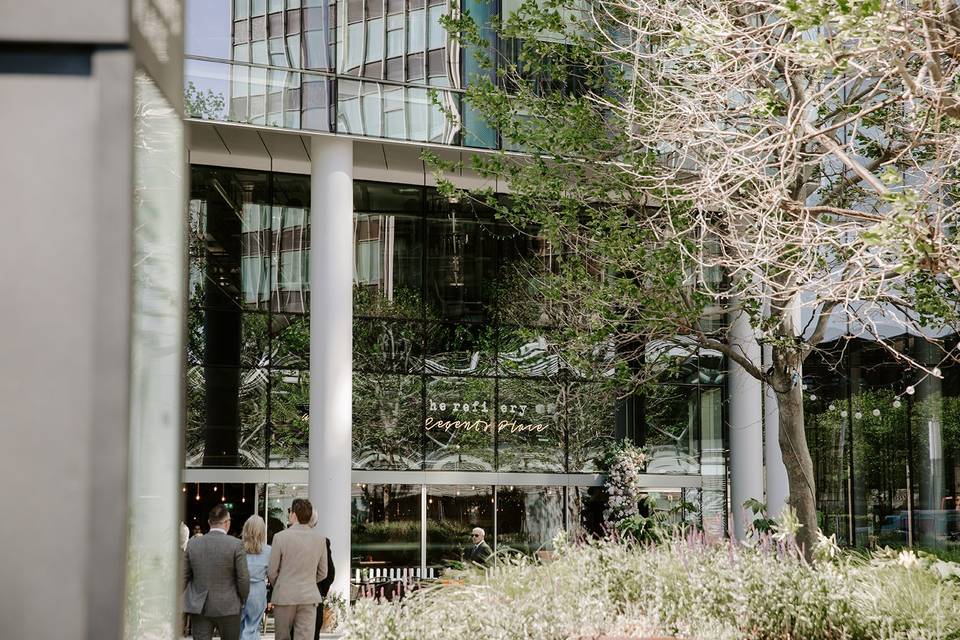 Outside of the venue