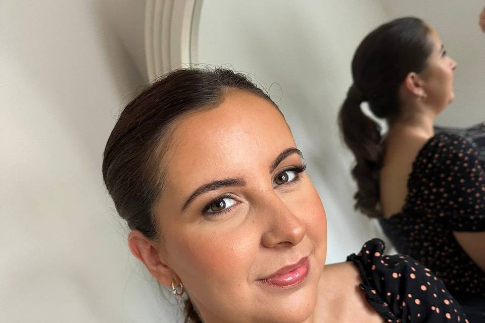 Soft radiant bridal makeup