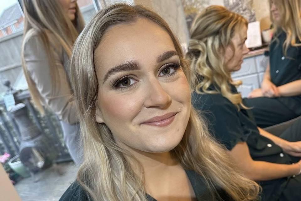 Soft radiant bridal makeup