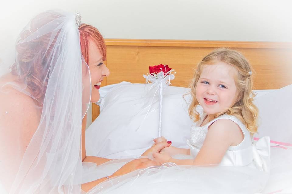 Bride & Flower Girl