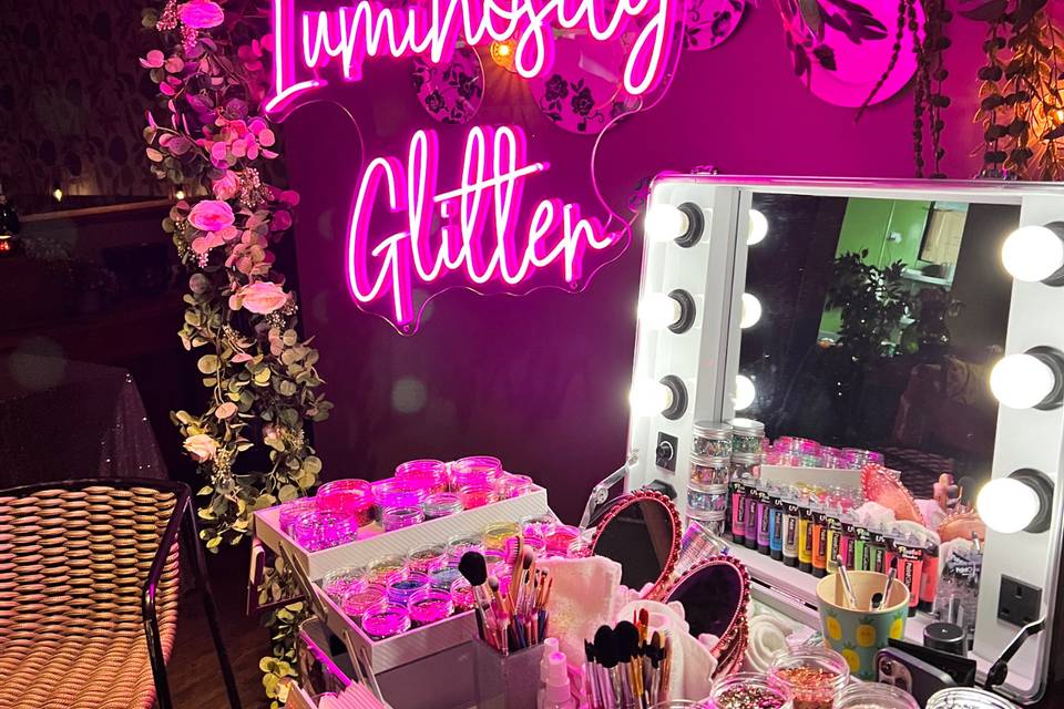 Luxury Eco Glitter Bar Hire