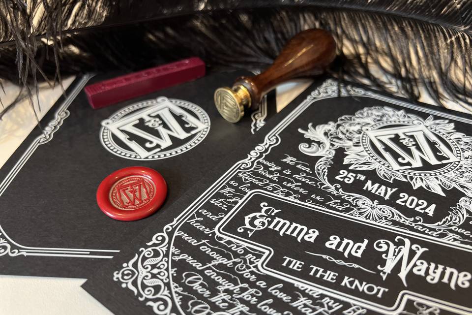 Gothic Save the Dates