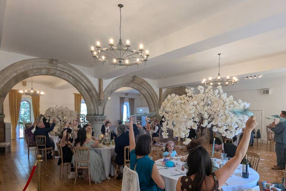 Bride and grooms entrance