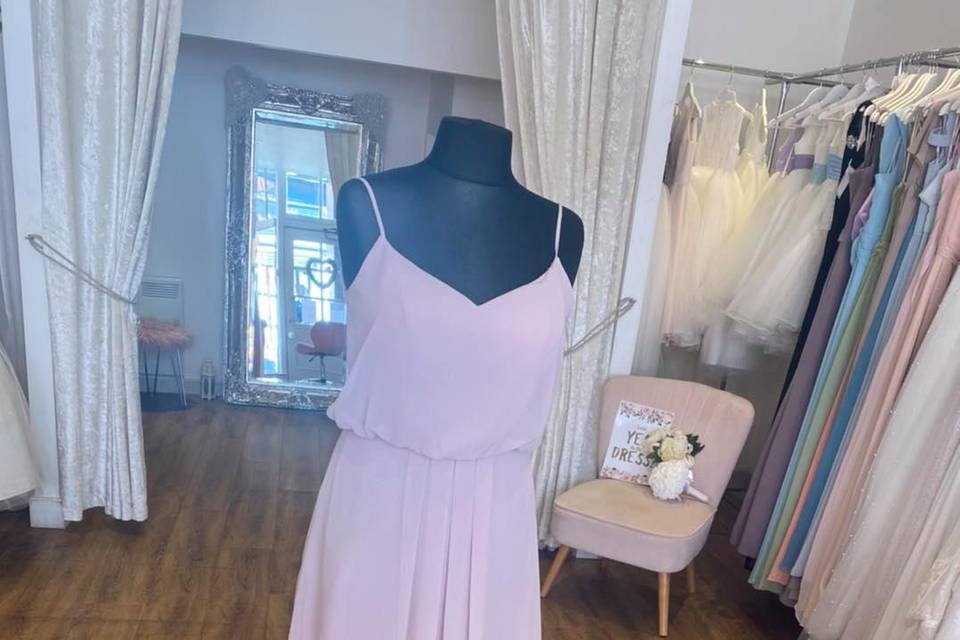 True bride bridesmaid dress