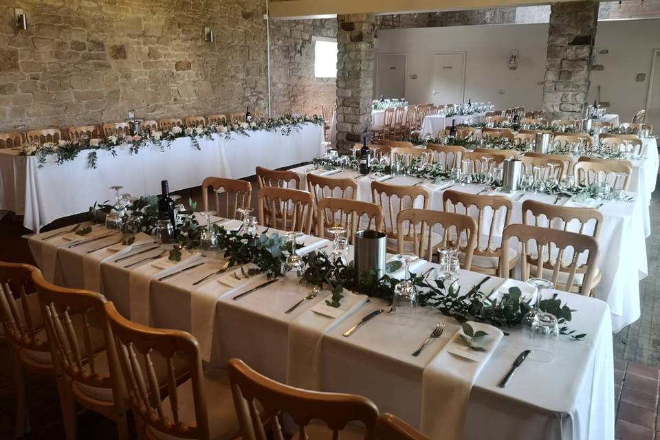 Foliage table garlands