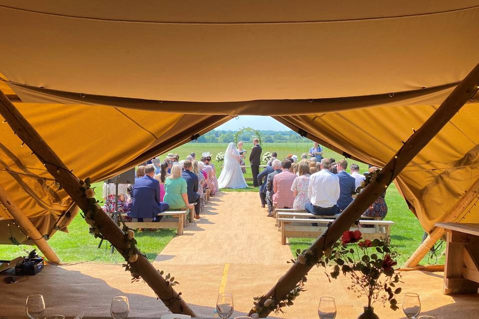 Outdoor ceremony