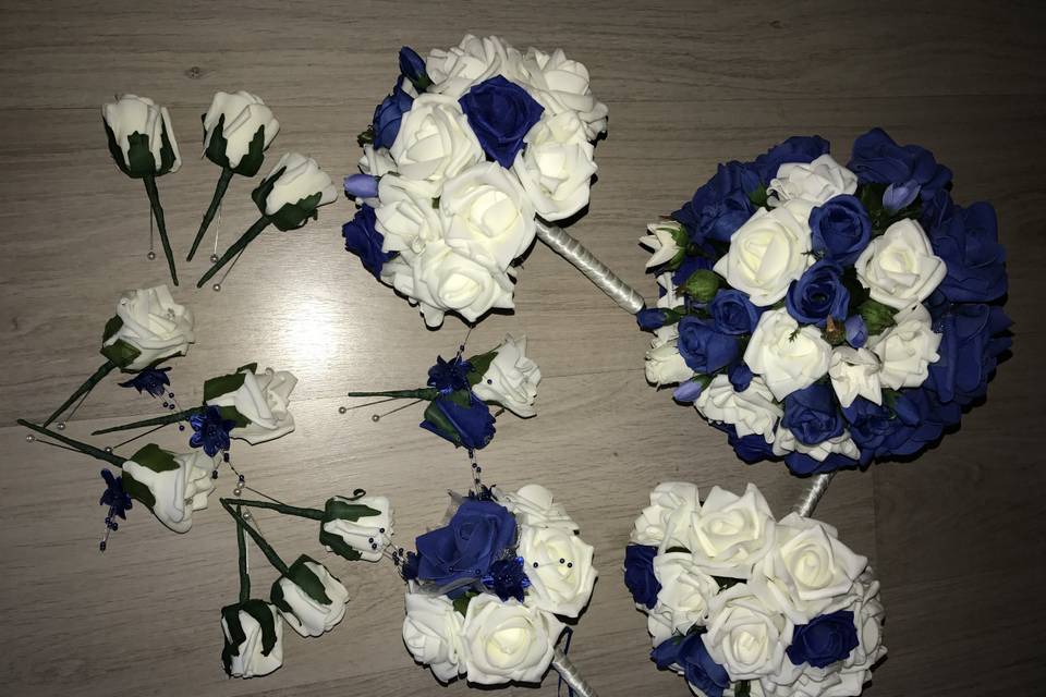 Foam wedding flowers