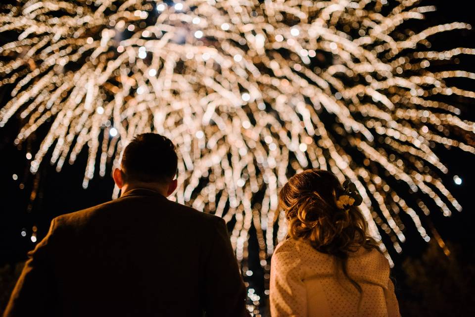 Wedding fireworks