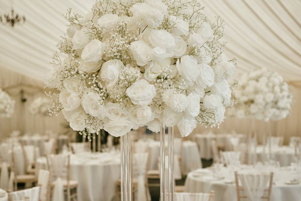 White Rose & Gypsophila range