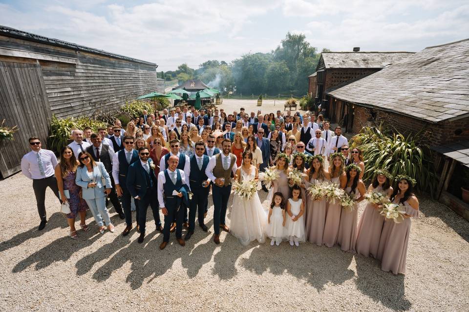 Stock farm wedding barn