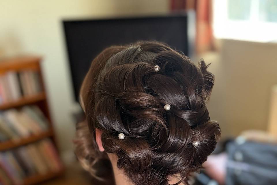 Hair up