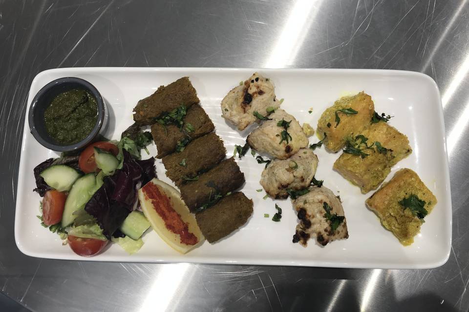 Mixed kebab canapes / starters