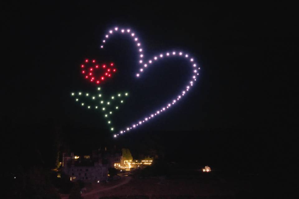 Rose Heart Drone Show