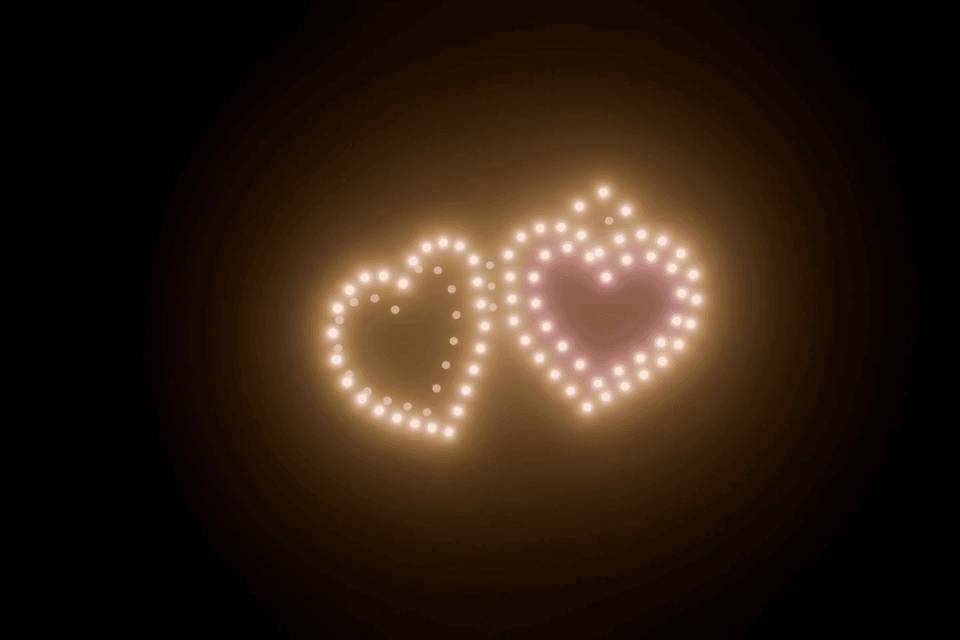 Love locket drone show