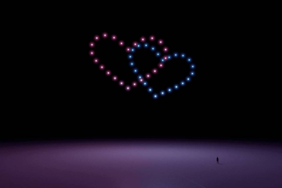 Intertwined drone hearts