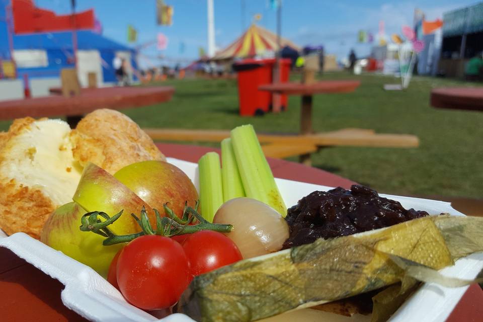 Ploughman's scone