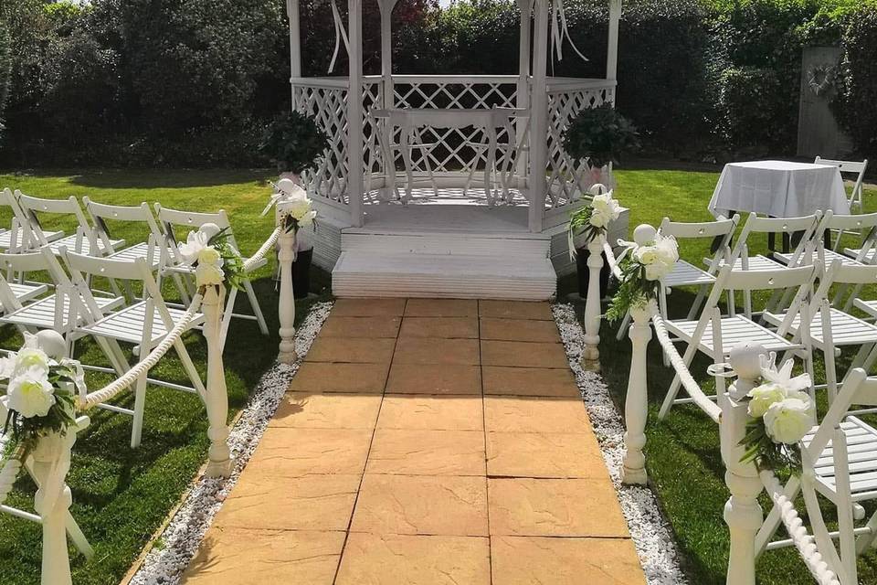 Gazebo for ceremony