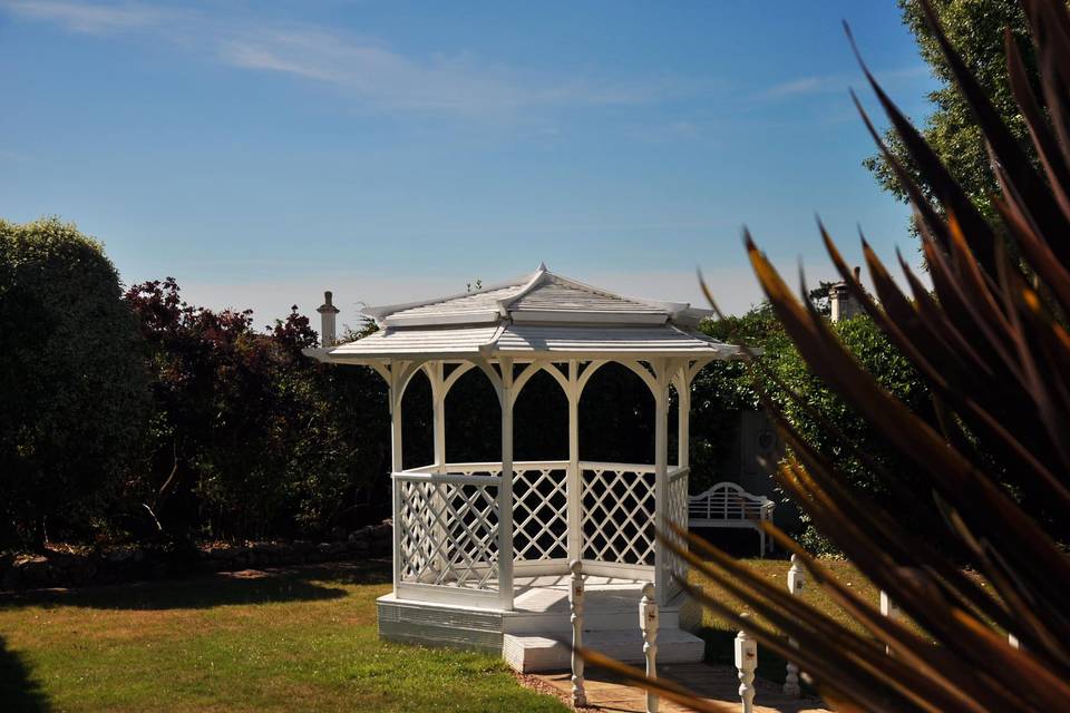 White gazebo