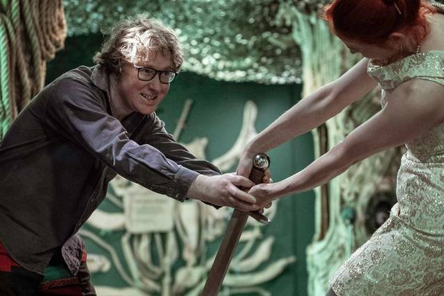 Bride & Groom pulling Sword