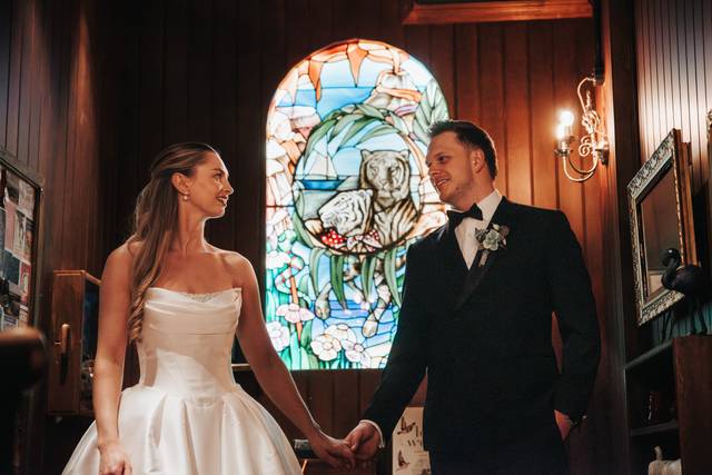 Couple in Enchanted Library