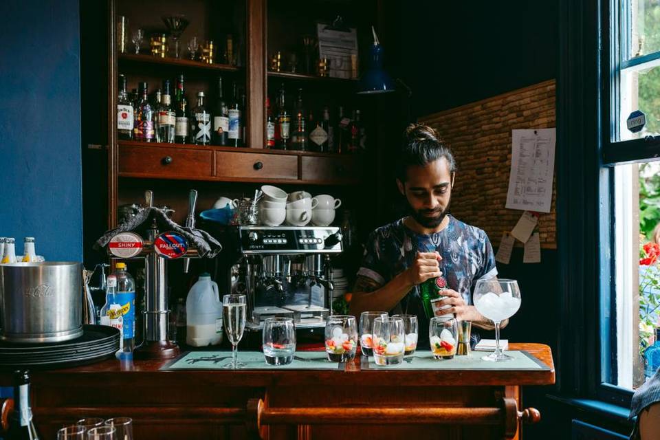 Indoor bar