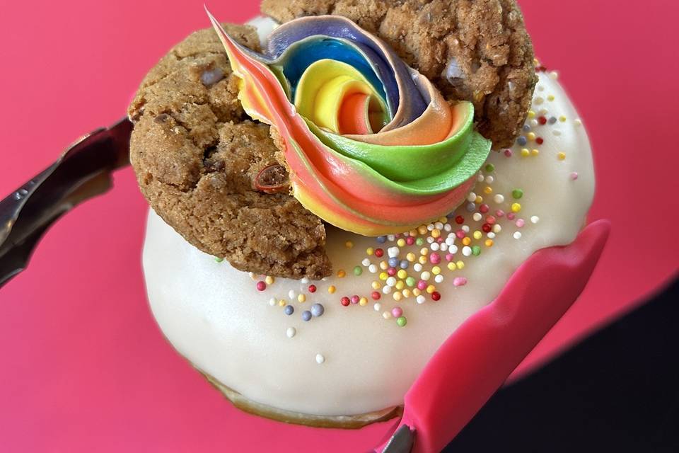 Our pride rainbow doughnut