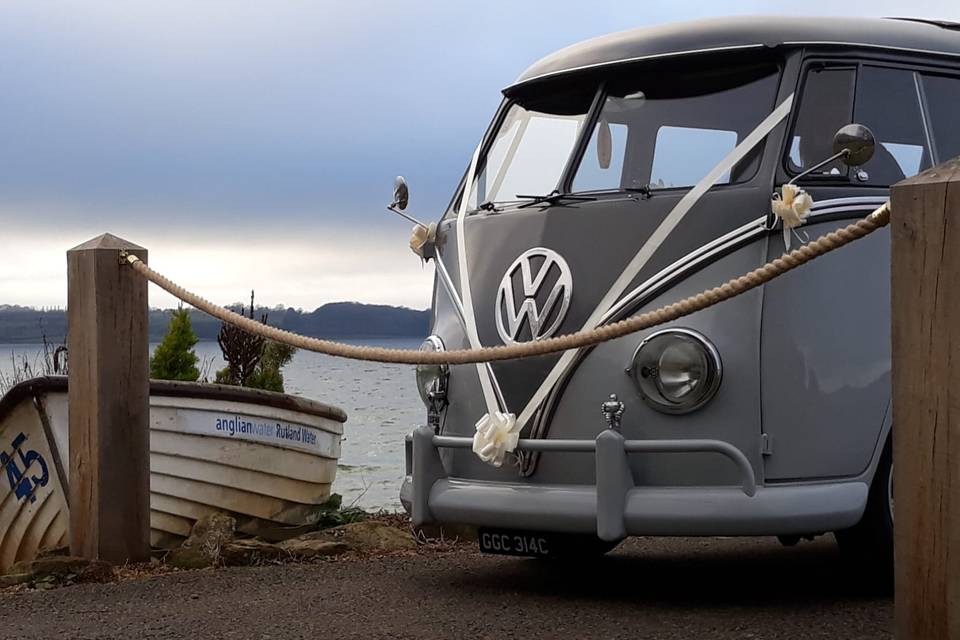 CK VW Vintage Split screen campervan wedding hire