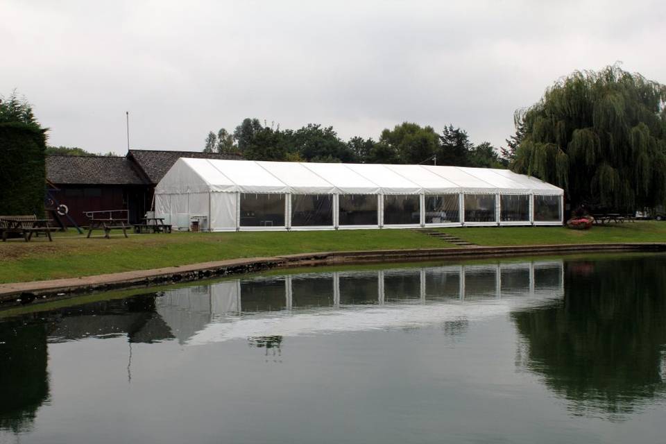 Marquee with picture windows