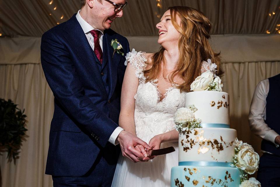 Cutting the cake