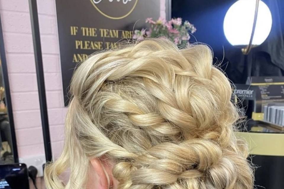 Textured updo