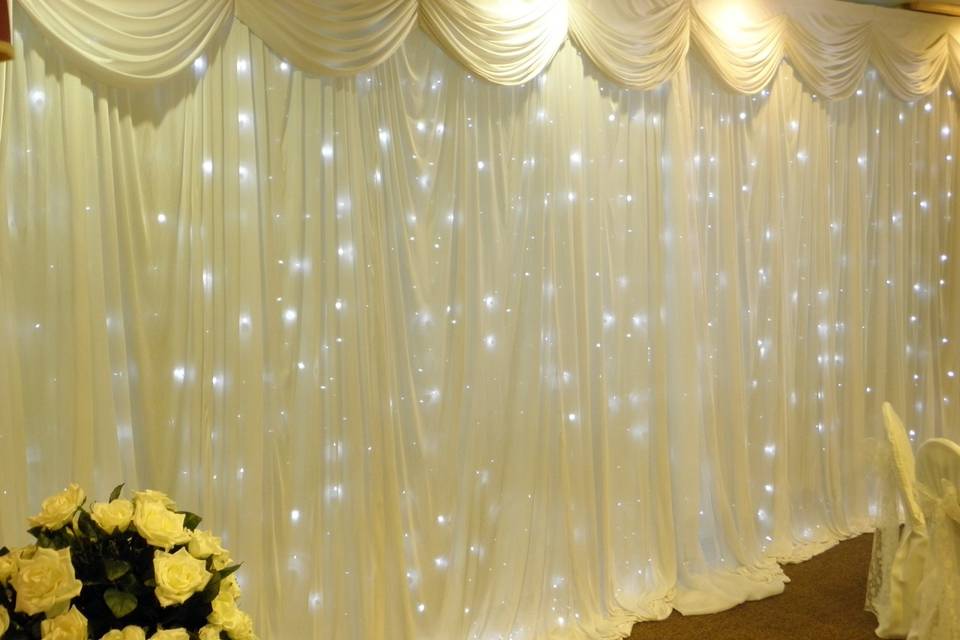 Fairylight backdrop