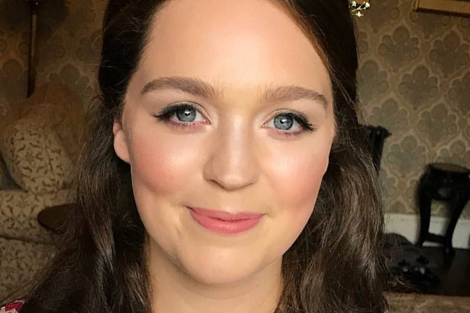 Bridal makeup in Powys