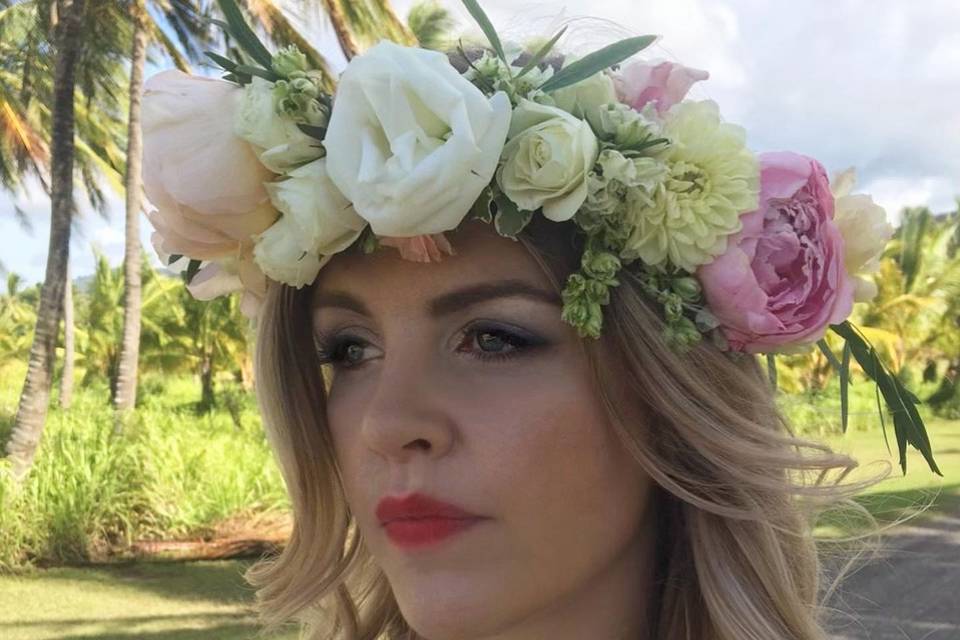 Wedding makeup in Hawaii