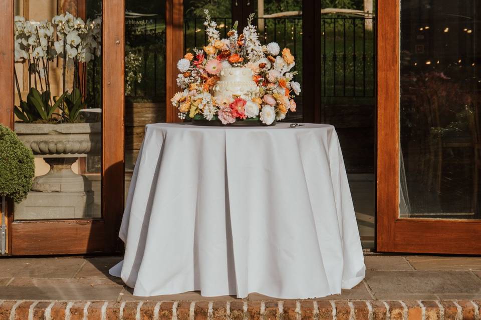 Cake at Upwaltham Barns