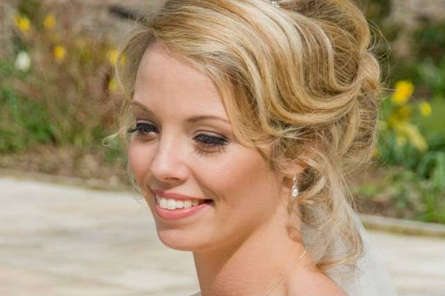 Wedding makeup at Rowton Castl