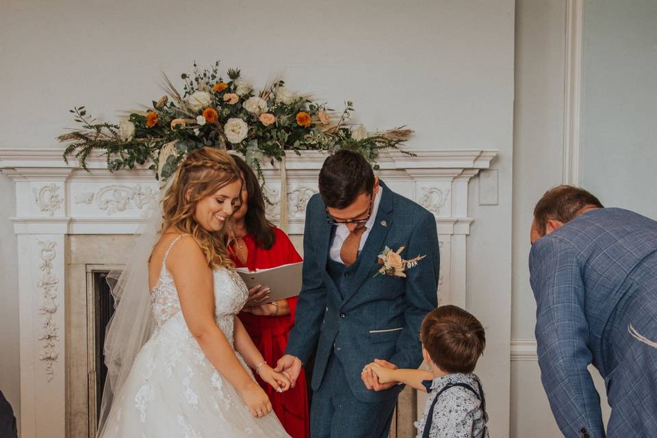 The sweetest ring bearer.