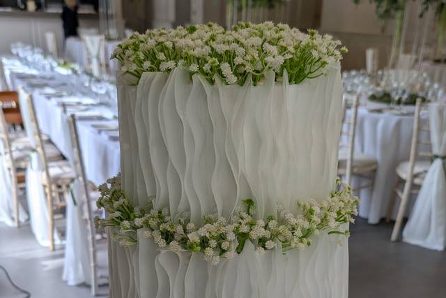 3 Tier Flowers & waffle