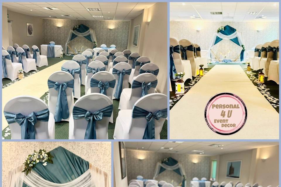 Dusky blue ceremony
