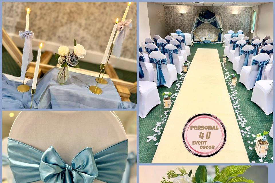 Dusky blue ceremony