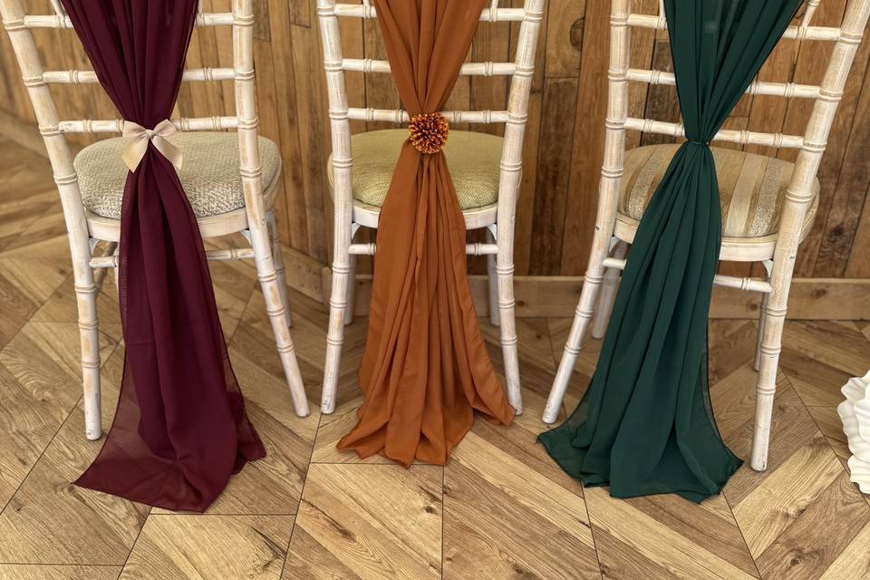 Chair drapes