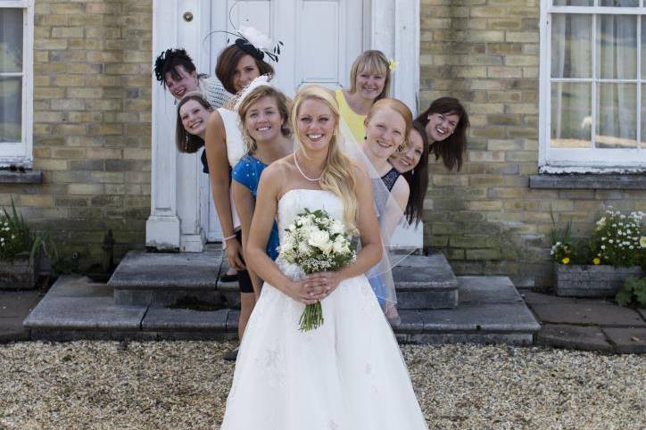 The bride and her girls